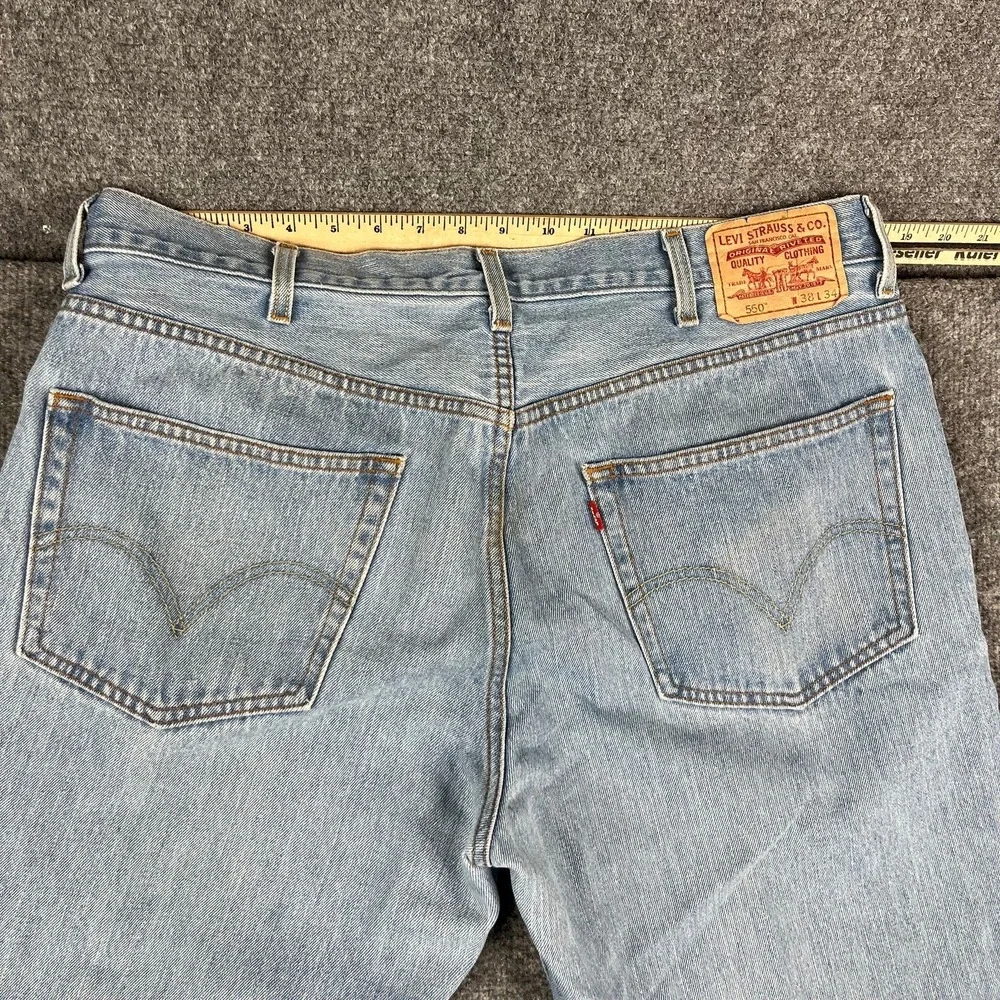 Levis 550 Jeans Mens Size‎ 38x34 Blue Relaxed Fit Tapered Leg Classic